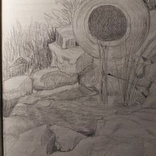 Estanque. Un proyecto de Bocetado, Dibujo a lápiz y Sketchbook de Mariana Fernández Lozano - 21.10.2020