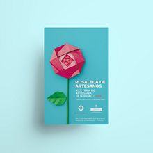 Rosaleda de Artesanos 2019. Art Direction, Poster Design, and Graphic Design project by Pablo Castro García - 11.03.2019