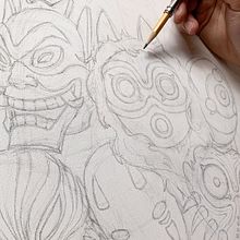 Currrent Work In Progress. Un progetto di Belle arti, Illustrazione tradizionale e Pittura ad acquerello di Geoff Pascual - 21.10.2020