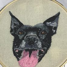 Este fue mi proyecto, mi perrita Naomi que es un milagro de la vida.. Bordado projeto de Diana Coy - 12.03.2021