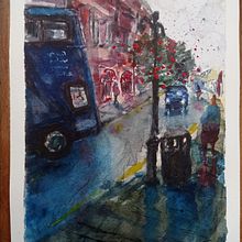 My project in Urban Landscapes in Watercolor course. Watercolor Painting project by Ben Gilbert - 10.21.2020