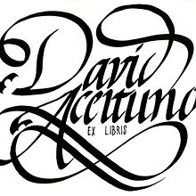 Mi Proyecto del curso: Caligrafía para un Ex libris. Un progetto di H e lettering di David Aceituno Gutiérrez - 21.10.2020