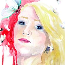 Autorretrato. Portrait Drawing, Realistic Drawing, Painting, and Watercolor Painting project by Maria Eugenia Pastor Coll - 10.21.2020