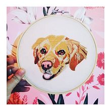 Mi Proyecto del curso: Needle painting para principiantes. Embroider, and Traditional illustration project by Yocelyn Bugueño Patiño - 10.22.2020