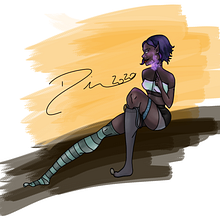 Meu projeto do curso: Introdução ao desenho de personagens para animação e videogames - Elfa Vioetais. Creativit, Drawing, Digital Drawing, Character Design, and Digital Illustration project by Rafaela Diva Pinho - 10.28.2020