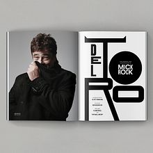 Del Toro by Mick Rock. Un proyecto de Dirección de arte, Diseño editorial, Diseño gráfico, Tipografía y Diseño tipográfico de Diego Pinilla Amaya - 22.10.2020