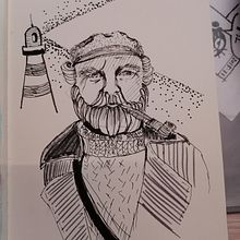 Old sailor . Een project van  Illustratie met inkt van iampstu - 22.10.2020