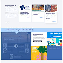 Web para IEAF - Instituto Español de Analistas Financieros y FEF - Fundación de Estudios Financieros. Web Development, and Web Design project by Caio Cavalcanti Morais Motta - 08.14.2019
