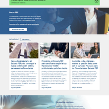 Web para FEF - Escuela de la Fundación de Estudios Financieros. Web Development, and Web Design project by Caio Cavalcanti Morais Motta - 06.14.2019