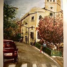 Mi Proyecto del curso: Paisajes urbanos en acuarela. Watercolor Painting project by José Antonio Monroy - 10.22.2020