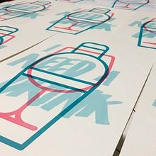 Kitchen. Graphic Design, Traditional illustration, and Screen Printing project by Cristina Sigler - 10.22.2020