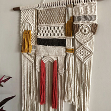Meu projeto do curso: Introdução ao macramê: criação de um tapete decorativo. Projekt z dziedziny Makrama użytkownika Vinicius Gama Freitas - 22.11.2020