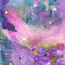 Galaxy_III. Traditional illustration, Watercolor Painting, Fine Arts, and Painting project by Ade - 04.12.2021
