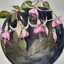 Mi Proyecto del curso: La magia de las fucsias. Botanical Illustration project by Maricarmen Garcia Saav - 10.23.2020