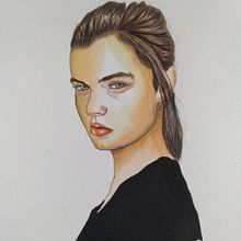Mi Proyecto del curso: Retrato en acuarela a partir de una fotografía. Traditional illustration project by Sandra Ruiz Esteban - 10.23.2020
