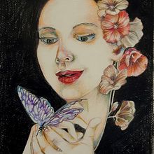 My project in Chiaroscuro Creative Portrait with Pencils course. Artistic Drawing project by Jayeeta B - 10.23.2020