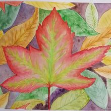 Mi Proyecto del curso: Creación de paletas de color con acuarela : Hojas de Otoño.. Watercolor Painting project by Rocio martinez - 10.23.2020