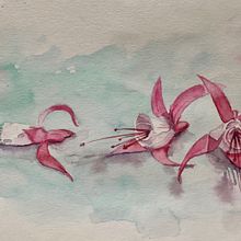 My project in Experimental Watercolor Techniques for Beginners course. Pintura projeto de Elaine Hill - 24.10.2020