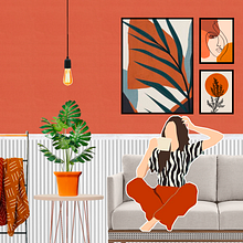 Cozy at home . Projekt z dziedziny  Architektura,  Sztuki piękne i  Kolaż użytkownika Jessana Moccelini - 24.10.2020