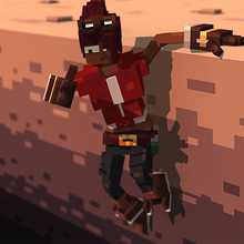 Introduction to Voxel Art for Character Design course - Final Project. Projekt z dziedziny Animacje 3D i Projektowanie postaci 3D użytkownika Aaron O'Rourke - 24.10.2020