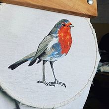 Mi Proyecto del curso: Pintar con hilo: técnicas de ilustración textil . % Giovanna Barahona tarafından hazırlanan Geleneksel illüstrasyon, Ve Nakış projesi - 10.01.2020