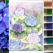 My project in Negative Watercolor Painting for Botanical Illustration course. Watercolor Painting project by Marlena Czarnacka - 10.25.2020
