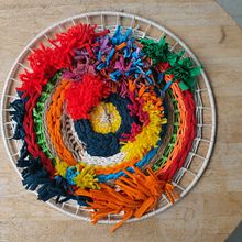 My project in Weaving with a Circular Loom course - Latest project. Fiber Arts project by Nini Marini - 10.26.2020