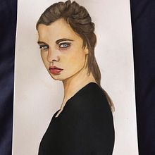 Meu projeto do curso: Retrato em aquarela a partir de uma fotografia. Watercolor Painting project by Julianna Paiva - 11.23.2020