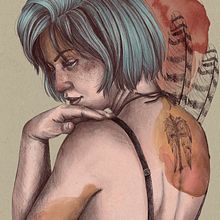 Mi Proyecto del curso: Retrato ilustrado con Procreate . Ilustrație tradițională de Aroa Diaz - 10.26.2020