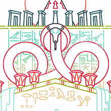 Duat, a Line Illustration Project. Een project van Vectorillustratie van baviguier - 26.10.2020