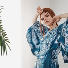 VESTIDO NATURA KIMONO MAXIMANGA TEXTURA . Design, and Fashion Design project by Natalia Londoño - 06.01.2018