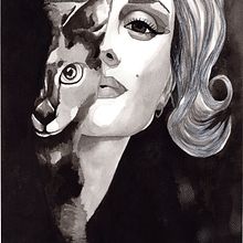 Marilin por siempre. Ink Illustration project by Martha Coba - 10.27.2020