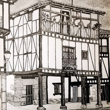 Casa de Doña Sancha, Covarrubias. Burgos. Marcos González. Un proyecto de Dibujo realista de Marcos González González - 27.10.2020
