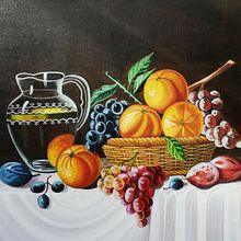 Bodegón tradicional. Un proyecto de Dibujo digital, Dibujo realista e Ilustración digital de Marcos González González - 27.10.2020