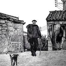 Dibujo de escena tradicional, Mecerreyes. Un proyecto de Dibujo digital y Dibujo realista de Marcos González González - 27.10.2020