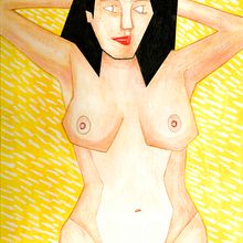Desnudo pop. Un proyecto de Dibujo anatómico, Dibujo artístico y Dibujo de Retrato de Marcos González González - 27.10.2020