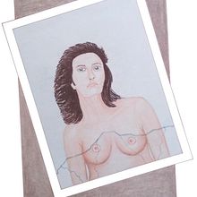 Desnudo polaroid, Marcos González. Un proyecto de Dibujo anatómico, Dibujo de Retrato y Dibujo realista de Marcos González González - 27.10.2020