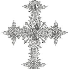 Cruz parroquial de Mecerreyes, Burgos.. Un proyecto de Dibujo y Dibujo realista de Marcos González González - 27.10.2020