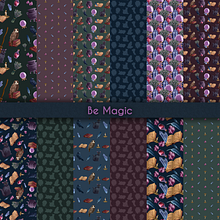 My project "Be Magic" in Illustrated Pattern Design course. Traditional illustration, and Pattern Design project by Laura Maccarrone - 10.28.2020
