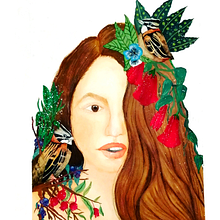 Mi Proyecto del curso: Retrato ilustrado en acuarela. Watercolor Painting project by Andrea Silva Urzua - 10.28.2020
