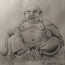 Buda . Schițe, Desen în creion și Caiet de schițe de Mariana Fernández Lozano - 10.28.2020