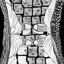 Sombras blancas. Ink Illustration project by Ale Lagos - 10.28.2020