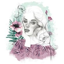 Mi Proyecto del curso: Retrato con lápiz, técnicas de color y Photoshop. Fine Arts, Br, ing, Identit, Artistic Drawing, Portrait Drawing & Instagram Photograph project by Miriam Seco - 10.28.2020