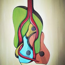 Guitarras. Un proyecto de Dibujo artístico y Pintura al óleo de Marcos González González - 30.10.2020