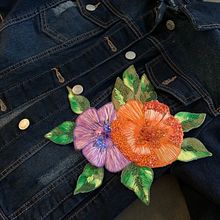 Mi Proyecto del curso: Diseño de moda: pintura y bordado sobre prendas. Un progetto di  di Lia Mancini - 30.10.2020