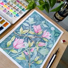 Mis Proyectos : Acuarela en negativo para ilustración botánica. Projekt z dziedziny R i sunek botaniczn użytkownika Ana Delgado - 10.11.2020