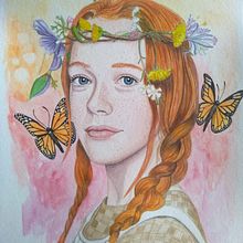Anne of Green Gables. Traditional illustration, and Watercolor Painting project by Laura Marín Hernández - 09.27.2020
