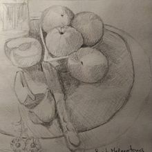 Melocotones. Un proyecto de Bocetado, Dibujo a lápiz y Sketchbook de Mariana Fernández Lozano - 31.10.2020