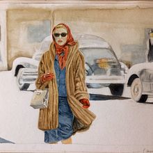 Mi Proyecto del curso: Ilustración con acuarela: recrea tus escenas más icónicas . Ilustrație tradițională de Lola Araque - 10.31.2020