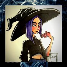 Bruja moderna. Drawing, Instagram Photograph, Traditional illustration, Ink Illustration, and Sketchbook project by Leslie Jaramillo - 10.29.2020